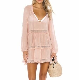 EBERJEY Summer Of Love Sofia Dress Swim Cover Up in Misty Rose